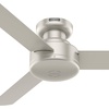image:imageHunter Presto Indoor Ceiling Fan No Light Modern 44 inch Dove Grey  Low Profile Mount Wall Control 3 Blades For Bedroom Living Room Kitchen 52404Matte Nickel