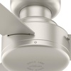 image:imageHunter Presto Indoor Ceiling Fan No Light Modern 44 inch Dove Grey  Low Profile Mount Wall Control 3 Blades For Bedroom Living Room Kitchen 52404Matte Nickel