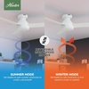 image:imageHunter Presto Indoor Ceiling Fan No Light Modern 44 inch Dove Grey  Low Profile Mount Wall Control 3 Blades For Bedroom Living Room Kitchen 52404Matte White
