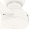 image:imageHunter Presto Indoor Ceiling Fan No Light Modern 44 inch Dove Grey  Low Profile Mount Wall Control 3 Blades For Bedroom Living Room Kitchen 52404Matte White