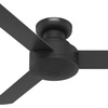 image:imageHunter Presto Indoor Ceiling Fan No Light Modern 44 inch Dove Grey  Low Profile Mount Wall Control 3 Blades For Bedroom Living Room Kitchen 52404Matte Black