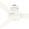 image:imageHunter Presto Indoor Ceiling Fan No Light Modern 44 inch Dove Grey  Low Profile Mount Wall Control 3 Blades For Bedroom Living Room Kitchen 52404Matte White