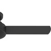 image:imageHunter Presto Indoor Ceiling Fan No Light Modern 44 inch Dove Grey  Low Profile Mount Wall Control 3 Blades For Bedroom Living Room Kitchen 52404Matte Black
