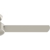 image:imageHunter Presto Indoor Ceiling Fan No Light Modern 44 inch Dove Grey  Low Profile Mount Wall Control 3 Blades For Bedroom Living Room Kitchen 52404Matte Nickel
