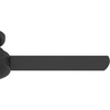 image:imageHunter Presto Indoor Ceiling Fan No Light Modern 44 inch Dove Grey  Low Profile Mount Wall Control 3 Blades For Bedroom Living Room Kitchen 52404Matte Black
