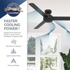 image:imageHunter Presto Indoor Ceiling Fan No Light Modern 44 inch Matte Black  Standard Mount Wall Control 3 Blades For Bedroom Living Room Kitchen 51847Matte White