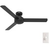 image:imageHunter Presto Indoor Ceiling Fan No Light Modern 44 inch Matte Black  Standard Mount Wall Control 3 Blades For Bedroom Living Room Kitchen 51847Matte Black