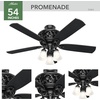 image:imageHunter Promenade Indoor Ceiling Fan Quiet 54 inch Brittany BronzeGloss Black