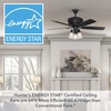 image:imageHunter Promenade Indoor Ceiling Fan Quiet 54 inch Brittany BronzeGloss Black
