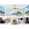 image:imageHunter Sea Point Outdoor or Indoor Ceiling Fan 52 inch Matte Silver  with LED Light and Pull Chain Standard Mount 5 Blades For Living Room Patio Porch Garage 51682Matte Silver
