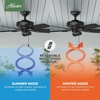 image:imageHunter Sea Wind Outdoor or Indoor Ceiling Fan 48 inch Matte Black  No Light Low Profile Flush Mount 5 Blades For Living Room Patio Porch Garage 53118Black