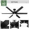image:imageHunter Skysail Outdoor or Indoor Ceiling Fan Quiet 60 inch Fresh WhiteMatte Black
