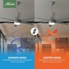 image:imageHunter Skysail Outdoor or Indoor Ceiling Fan Quiet 60 inch Fresh WhiteMatte Silver