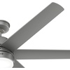 image:imageHunter Skysail Outdoor or Indoor Ceiling Fan Quiet 60 inch Fresh WhiteMatte Silver