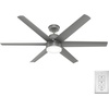 image:imageHunter Skysail Outdoor or Indoor Ceiling Fan Quiet 60 inch Fresh WhiteMatte Silver