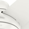 image:imageHunter Sotto Indoor Ceiling Fan Modern Quiet 52 inch Brushed Nickel  with LED Light and Remote Control Standard Mount 6 Blades For Bedroom Living Room Kitchen 50976Fresh White