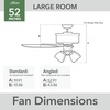image:imageHunter Starklake Outdoor or Indoor 5 Blades 52 inch Natural Black Iron  Ceiling Fan with LED Lights and Pull Chain Standard Mount For Living Room Patio Porch Garage 50409Natural Black Iron