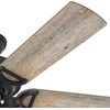 image:imageHunter Starklake Outdoor or Indoor 5 Blades 52 inch Natural Black Iron  Ceiling Fan with LED Lights and Pull Chain Standard Mount For Living Room Patio Porch Garage 50409Natural Black Iron