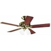 image:imageHunter Studio Series Indoor Ceiling Fan Quiet 52 inch Brushed Nickel  with LED Lights and Pull Chain Standard Mount 5 Blades For Bedroom Living Room Kitchen 53064Antique Brass