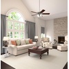 image:imageHunter Studio Series Indoor Ceiling Fan Quiet 52 inch Brushed Nickel  with LED Lights and Pull Chain Standard Mount 5 Blades For Bedroom Living Room Kitchen 53064Brushed Nickel