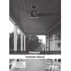 image:imageHunter Trimaran Outdoor or Indoor Ceiling Fan 52 inch Fresh White  No Light Standard Mount Wall Control 3 Blades For Living Room Patio Porch Garage 59610Matte Black