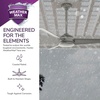 image:imageHunter Trimaran Outdoor or Indoor Ceiling Fan 52 inch Fresh White  No Light Standard Mount Wall Control 3 Blades For Living Room Patio Porch Garage 59610Matte Silver