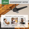 image:imageHunter Trimaran Outdoor or Indoor Ceiling Fan 52 inch Fresh White  No Light Standard Mount Wall Control 3 Blades For Living Room Patio Porch Garage 59610Premier Bronze
