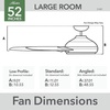 image:imageHunter Trimaran Outdoor or Indoor Ceiling Fan 52 inch Fresh White  No Light Standard Mount Wall Control 3 Blades For Living Room Patio Porch Garage 59610Premier Bronze
