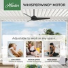 image:imageHunter Trimaran Outdoor or Indoor Ceiling Fan 52 inch Fresh White  No Light Standard Mount Wall Control 3 Blades For Living Room Patio Porch Garage 59610Matte Black