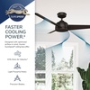 image:imageHunter Trimaran Outdoor or Indoor Ceiling Fan 52 inch Fresh White  No Light Standard Mount Wall Control 3 Blades For Living Room Patio Porch Garage 59610Fresh White