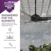 image:imageHunter Trimaran Outdoor or Indoor Ceiling Fan 52 inch Fresh White  No Light Standard Mount Wall Control 3 Blades For Living Room Patio Porch Garage 59610Matte Black