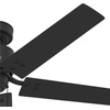 image:imageHunter Windbound Outdoor or Indoor Ceiling Fan 52 inch Matte Black  No Light Standard Mount Pull Chain 5 Blades For Living Room Patio Porch Garage 51459Matte Black
