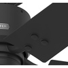 image:imageHunter Windbound Outdoor or Indoor Ceiling Fan 52 inch Matte Black  No Light Standard Mount Pull Chain 5 Blades For Living Room Patio Porch Garage 51459Matte Black
