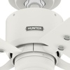 image:imageHunter Windbound Outdoor or Indoor Ceiling Fan 52 inch Matte Black  No Light Standard Mount Pull Chain 5 Blades For Living Room Patio Porch Garage 51459Matte White
