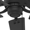 image:imageHunter Windbound Outdoor or Indoor Ceiling Fan 52 inch Matte Black  No Light Standard Mount Pull Chain 5 Blades For Living Room Patio Porch Garage 51459Matte Black
