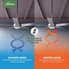 image:imageHunter Zayden Indoor Ceiling Fan Standard Mount 52 inch Matte Silver  with LED Light and Remote Control Quiet 5 Blades For Bedroom Living Room Kitchen 51696Matte Silver