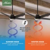 image:imageHunter Zayden Indoor Ceiling Fan Standard Mount 52 inch Matte Silver  with LED Light and Remote Control Quiet 5 Blades For Bedroom Living Room Kitchen 51696Matte Black