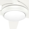 image:imageHunter Zayden Indoor Ceiling Fan Standard Mount 52 inch Matte Silver  with LED Light and Remote Control Quiet 5 Blades For Bedroom Living Room Kitchen 51696Fresh White