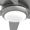 image:imageHunter Zayden Indoor Ceiling Fan Standard Mount 52 inch Matte Silver  with LED Light and Remote Control Quiet 5 Blades For Bedroom Living Room Kitchen 51696Matte Silver