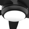 image:imageHunter Zayden Indoor Ceiling Fan Standard Mount 52 inch Matte Silver  with LED Light and Remote Control Quiet 5 Blades For Bedroom Living Room Kitchen 51696Matte Black