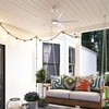 image:imageHunter ZenTech 44 Inch Smart Ceiling Fan with LED Light for Bedroom IndoorOutdoor Damp Rated 5Blade Fresh White WiFi Enabled Compatible with Alexa Google amp AppleFresh White