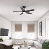 image:imageHunter ZenTech 44 Inch Smart Ceiling Fan with LED Light for Bedroom IndoorOutdoor Damp Rated 5Blade Fresh White WiFi Enabled Compatible with Alexa Google amp AppleMatte Black