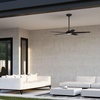 image:imageHunter ZenTech 44 Inch Smart Ceiling Fan with LED Light for Bedroom IndoorOutdoor Damp Rated 5Blade Fresh White WiFi Enabled Compatible with Alexa Google amp AppleMatte Black