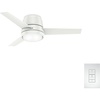 image:imageCasablanca Commodus Indoor Ceiling Fan 3 Blades 54 inch Fresh White  with LED Light Low Profile Flush Mount Wall Control For Bedroom Living Room Kitchen 59571Fresh White