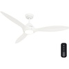 image:imageCasablanca Fan 56 inch Ceiling Fan with Light and Remote Outdoor or Indoor White Ceiling Fan for Porch Living Room Office Kitchen Garage 3 Blades Renewed
