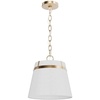 image:imageHunter  Ada Lee 1Light Alturas Gold Small Pendant Light Dimmable Transitional Style Cone Shaped for Bedrooms Kitchens Dining Living Rooms  48162
