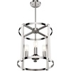 image:imageHunter  Astwood 4Light Matte Black Medium Size Chandelier Dimmable Caged Style Drum Shaped for Bedrooms Kitchens Dining Living Rooms  19003Polished Nickel