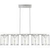 image:imageHunter  Astwood 5light Brushed Nickel Large Chandelier Dimmable Caged Style Linear Shaped for Bedrooms Kitchens Dining Living Rooms  48012