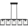 image:imageHunter  Astwood 5light Matte Black Large Chandelier Dimmable Caged Style Linear Shaped for Bedrooms Kitchens Dining Living Rooms  48013Matte Black