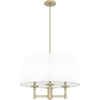 image:imageHunter  Briargrove 4light Modern Brass Large Chandelier Dimmable Transitional Style Drum Shaped for Bedrooms Kitchens Dining Living Rooms  19703